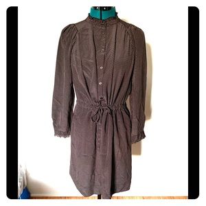 Rebecca Taylor black polka dot prairie dress